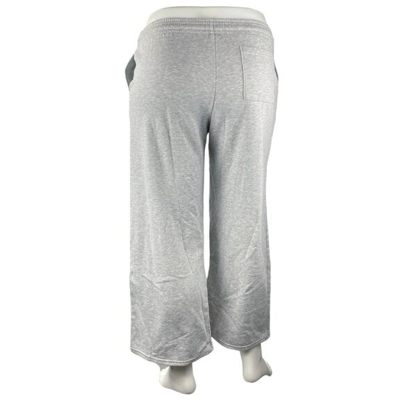 H&M Divided Women's Gray High Waisted Pull On Wide Leg Lounge Sweat Pants Size M - Picture 3 of 4